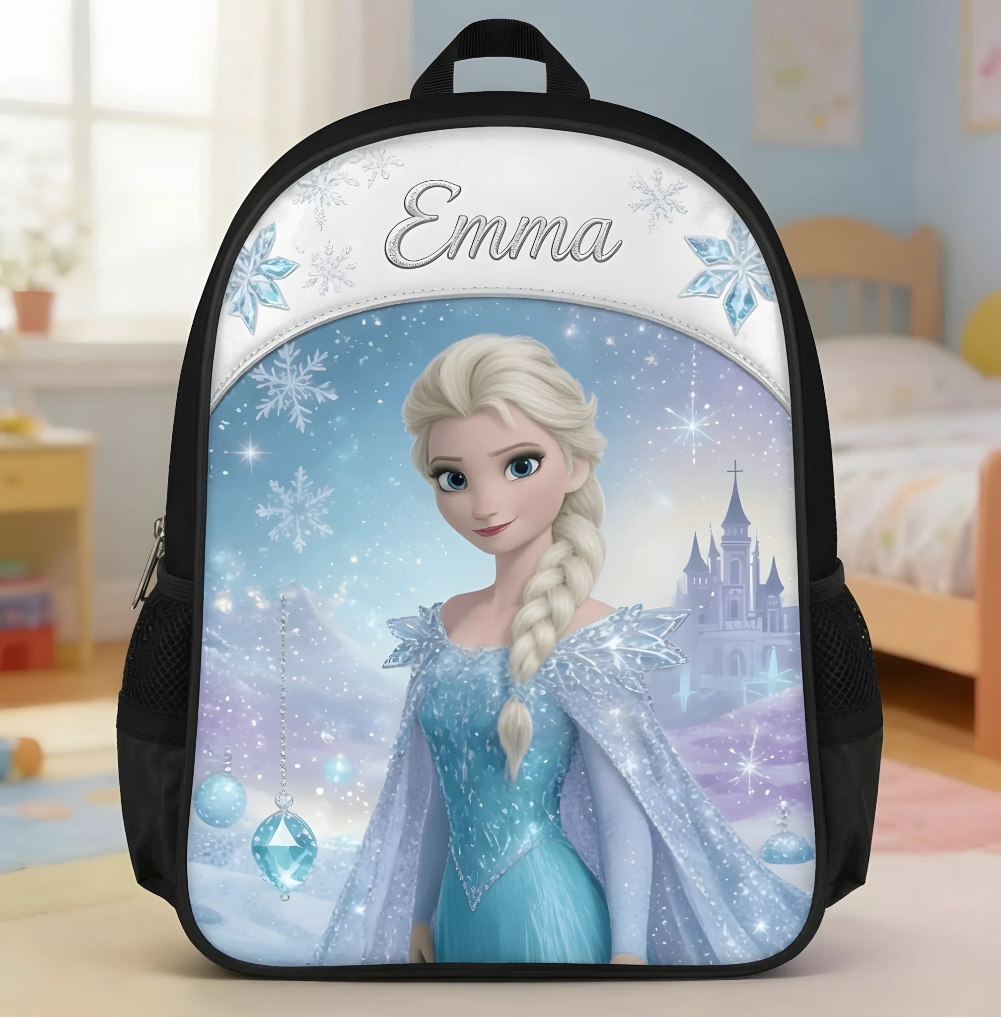 Just Loves Princess - Personalized Backpack, Lunch Bag, Pencil Case & Water Bottle - Back to School Gift - DSNY - Image 2