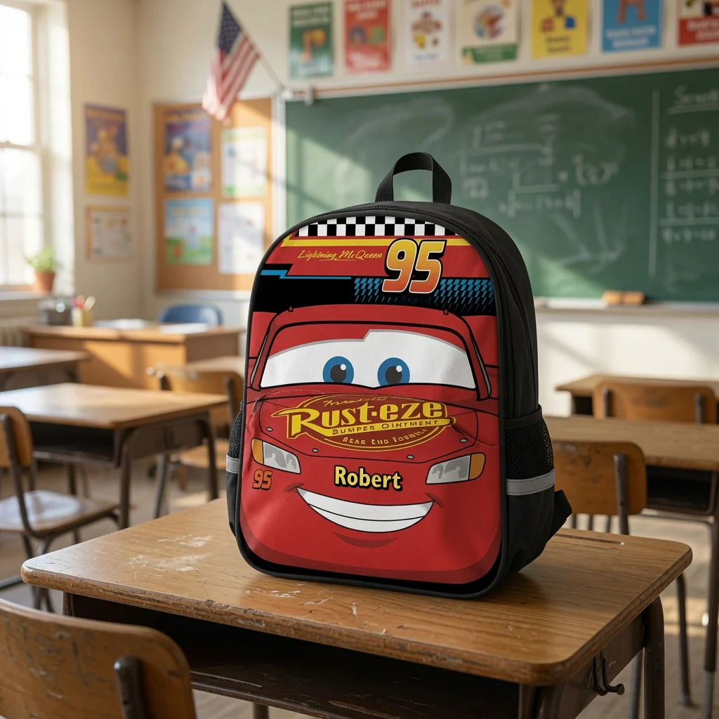 Just Loves Racing Crew - Personalized Backpack, Lunch Bag, Pencil Case & Water Bottle - Back to School Gift DSNY HH01 - Image 3