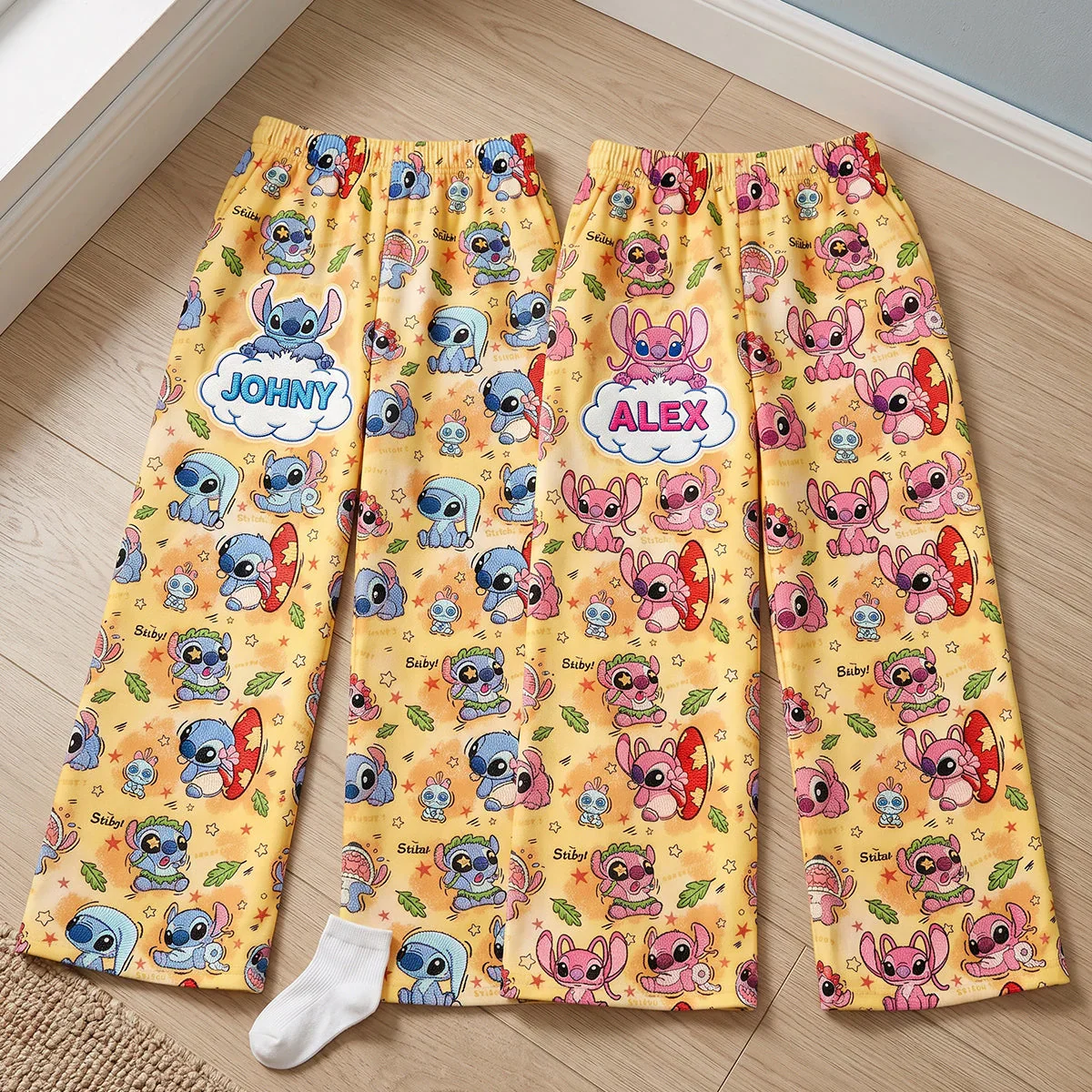 Just Loves Sti - Personalized Pajama Pants - Gift For Couple - Image 5