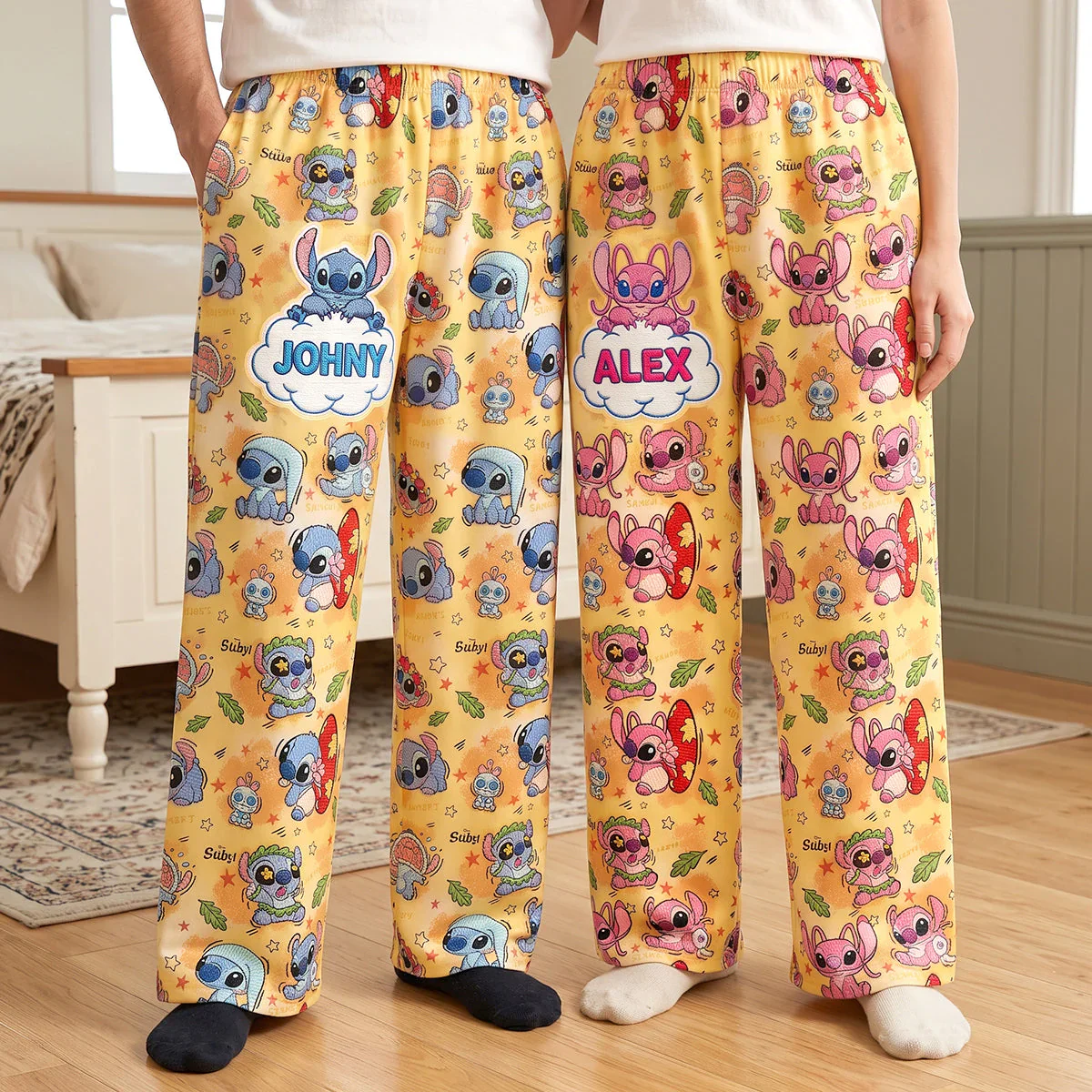 Just Loves Sti - Personalized Pajama Pants - Gift For Couple - Image 6