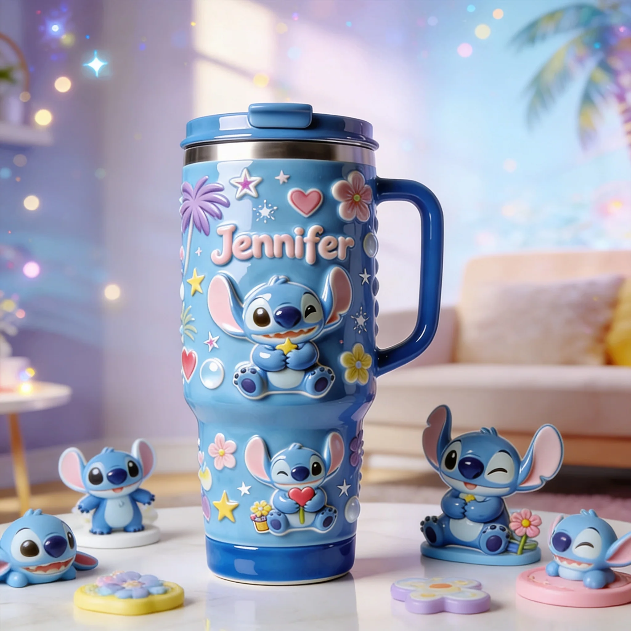 Just Loves Sti - Personalized Tumbler With Handle - Gift For Movie Fans NL122 - Image 2