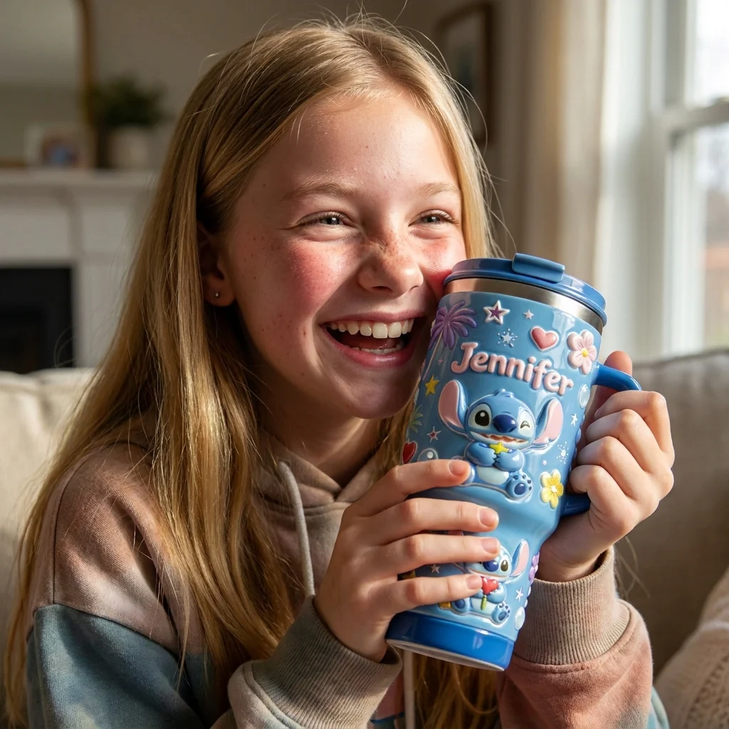 Just Loves Sti - Personalized Tumbler With Handle - Gift For Movie Fans NL122 - Image 3
