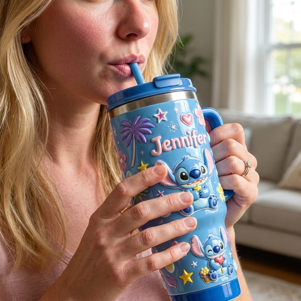 Just Loves Sti - Personalized Tumbler With Handle - Gift For Movie Fans NL122 - Image 4