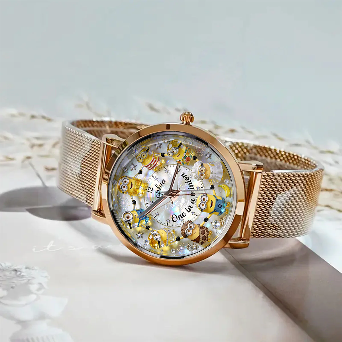 Just Loves Yellow Monster - Personalized Women Hand Watch - Gift For Her, Movie Fans HH01 - Image 3