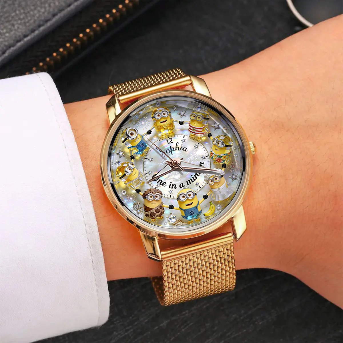 Just Loves Yellow Monster - Personalized Women Hand Watch - Gift For Her, Movie Fans HH01 - Image 4