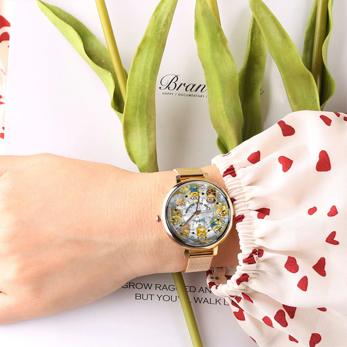 Just Loves Yellow Monster - Personalized Women Hand Watch - Gift For Her, Movie Fans HH01 - Image 5