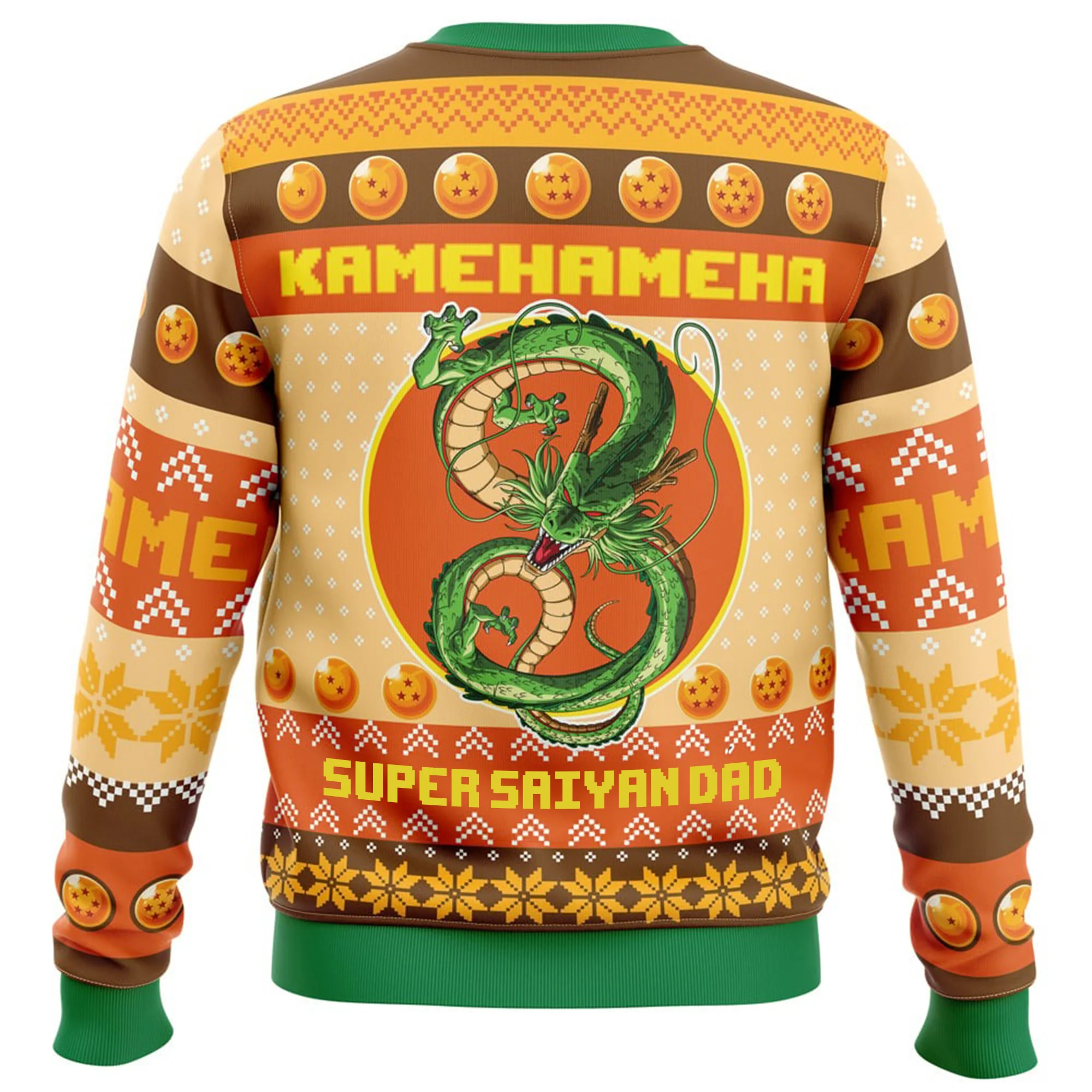 DrBa Kamekameha DragonDad - Personalized Ugly Sweatshirt - Gift for Dad, Grandpa, Husband CL03 NA94 - Image 4