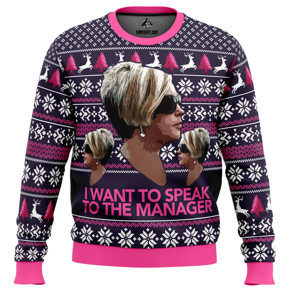 Karen Meme I Want To Speak To The Manager - Ugly Christmas Sweater - Funny Gifts | HN02