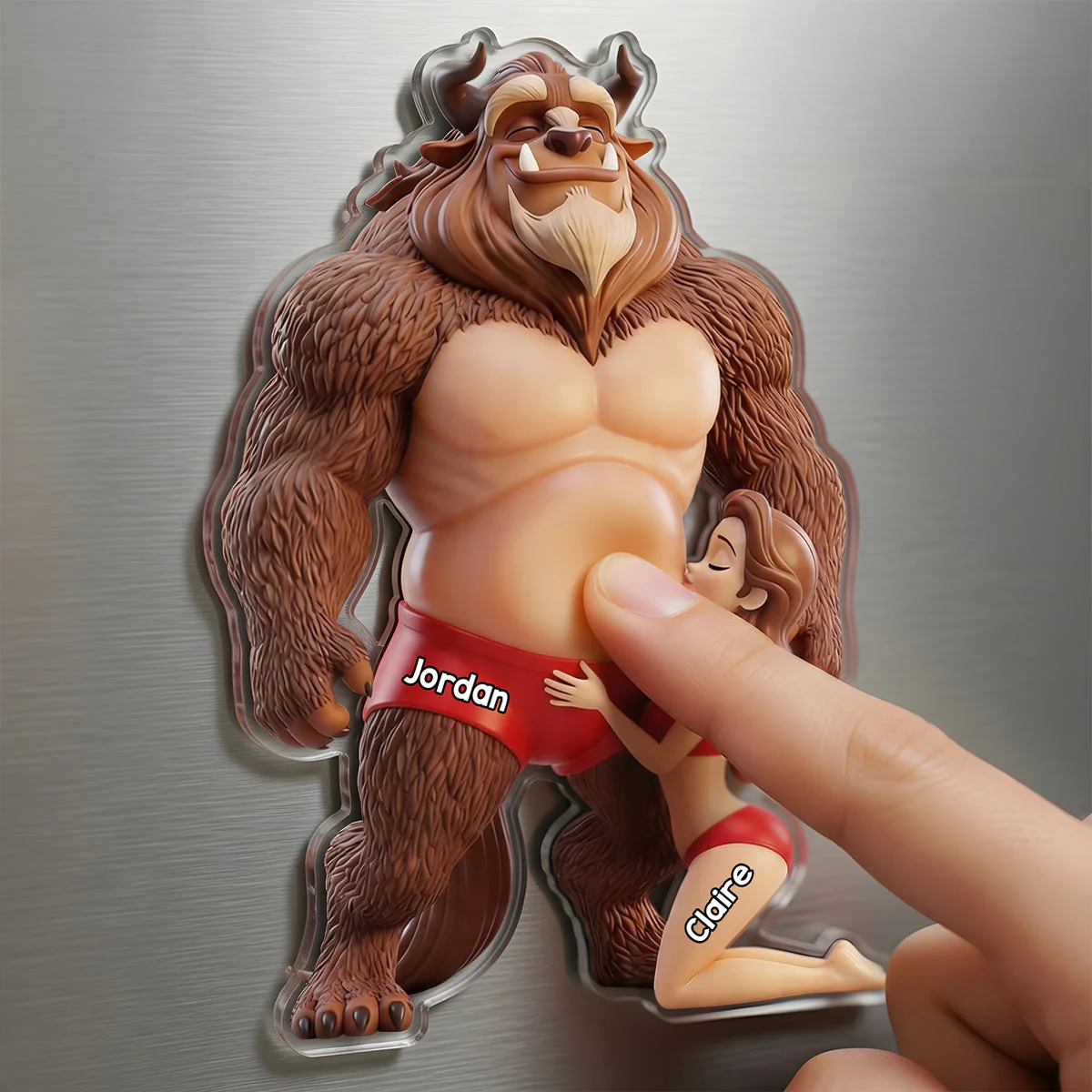 Keep That Sht Up - Personalized Squishy Acrylic Fridge Magnet - Funny Gift For Couple - Image 2
