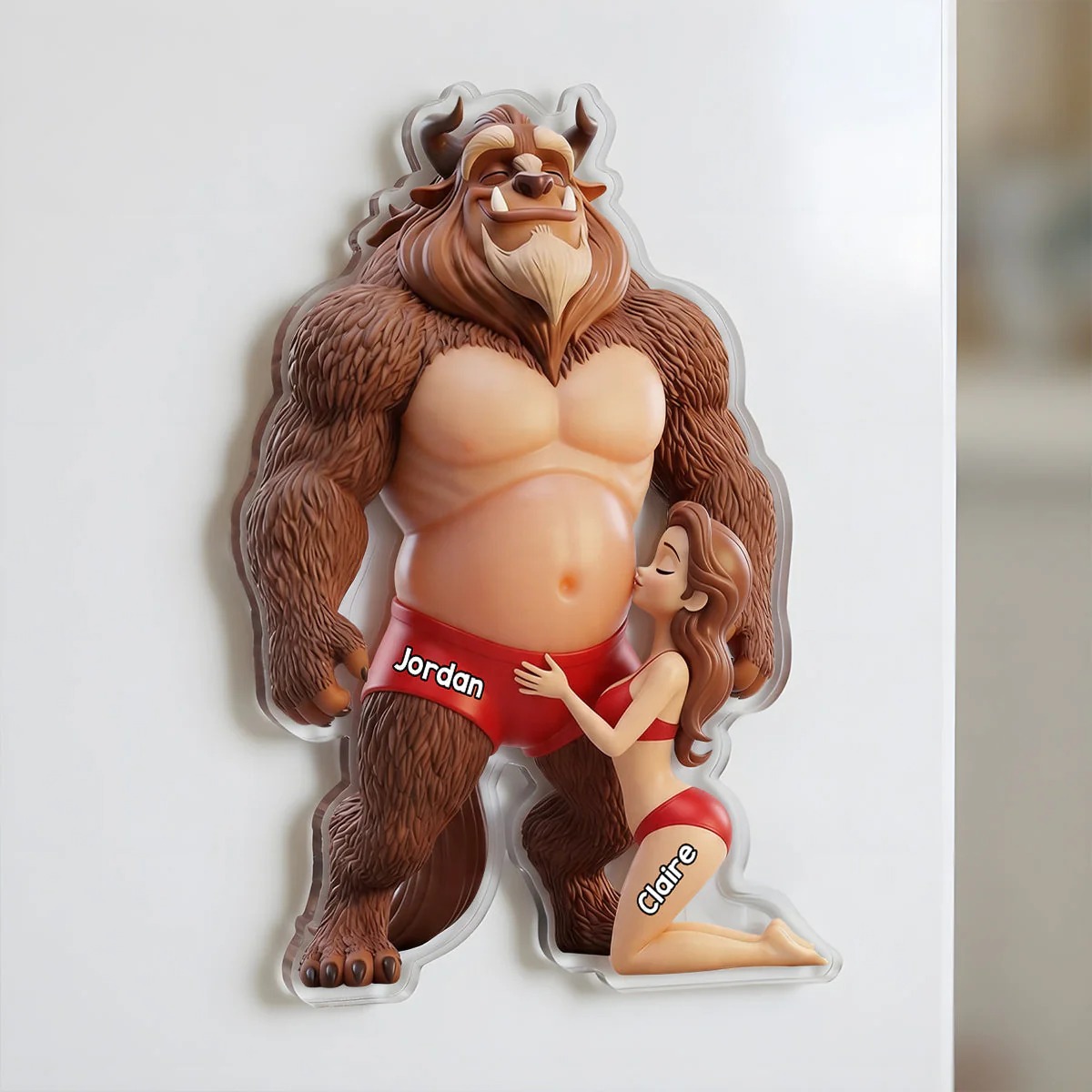 Keep That Sht Up - Personalized Squishy Acrylic Fridge Magnet - Funny Gift For Couple - Image 4
