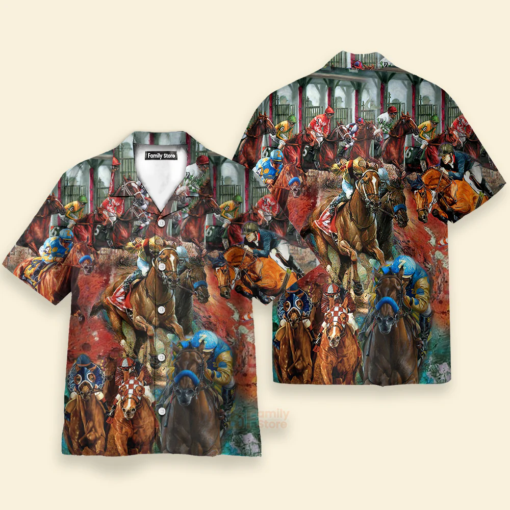 Kentucky Derby Horse Racing Hawaiian Shirt, Kentucky Derby Horse Racing Shirt - Image 2