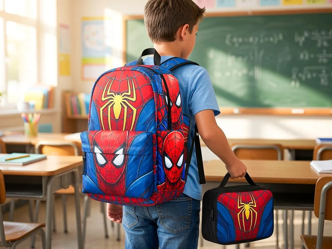 Kid Hero - Personalized Backpack, Lunch Bag, Pencil Case & Water Bottle - Back to School Gift - DeMe - Image 2