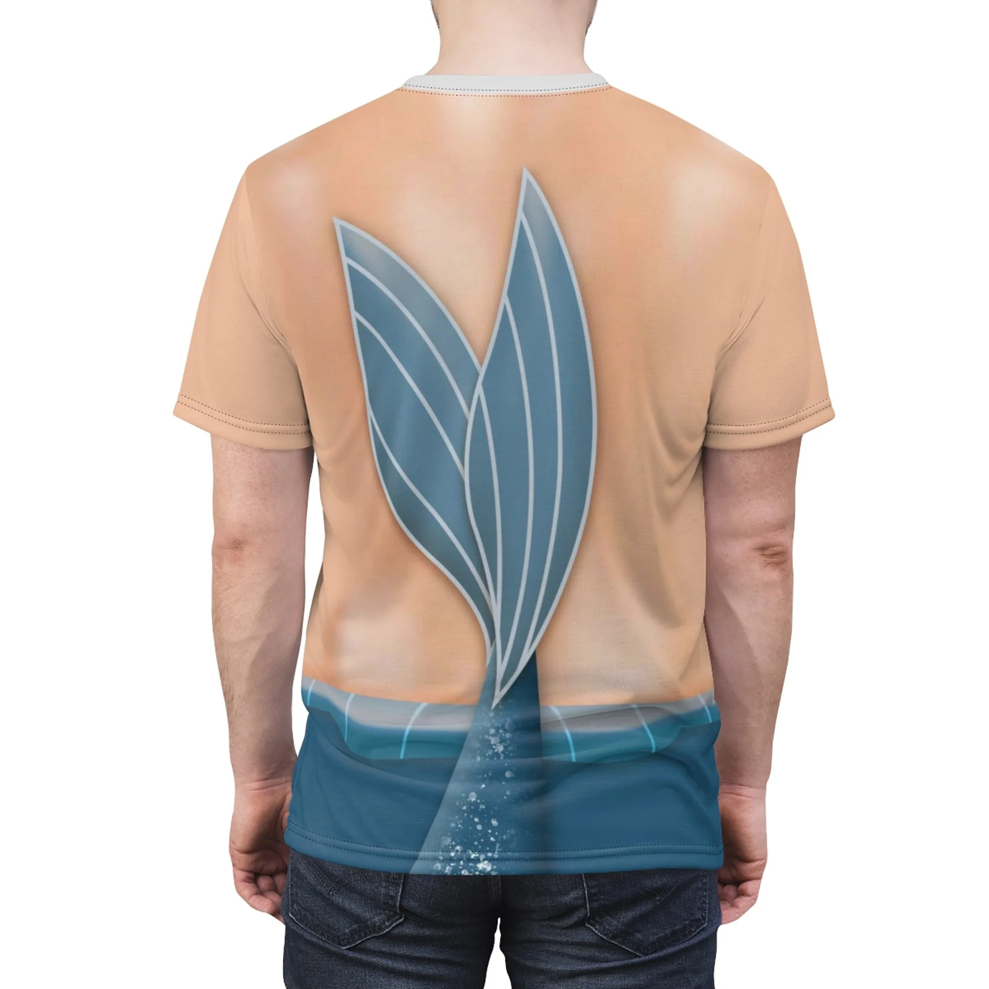 King Triton Little Mermaid Costume T-Shirt - Image 2