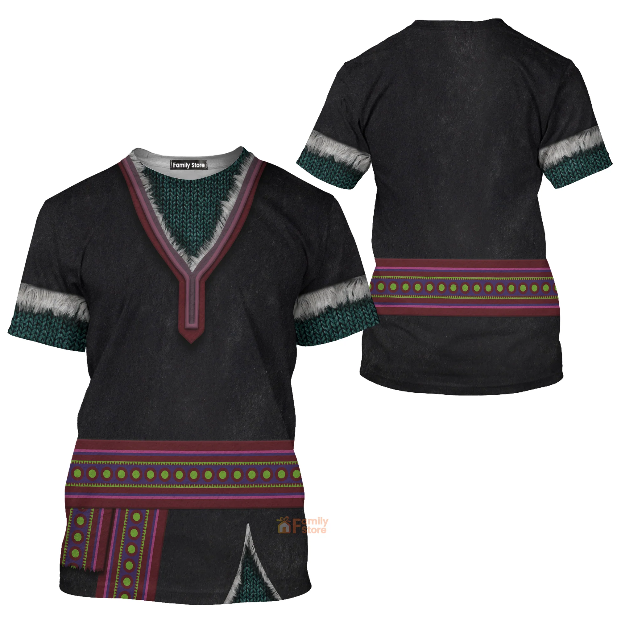 Kristoff Frozen T-Shirt 3D For Men & Women - Image 3