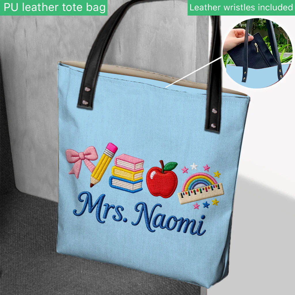 Kwaii School - Personalized Tote Bag - Gift For Teachers - Image 2