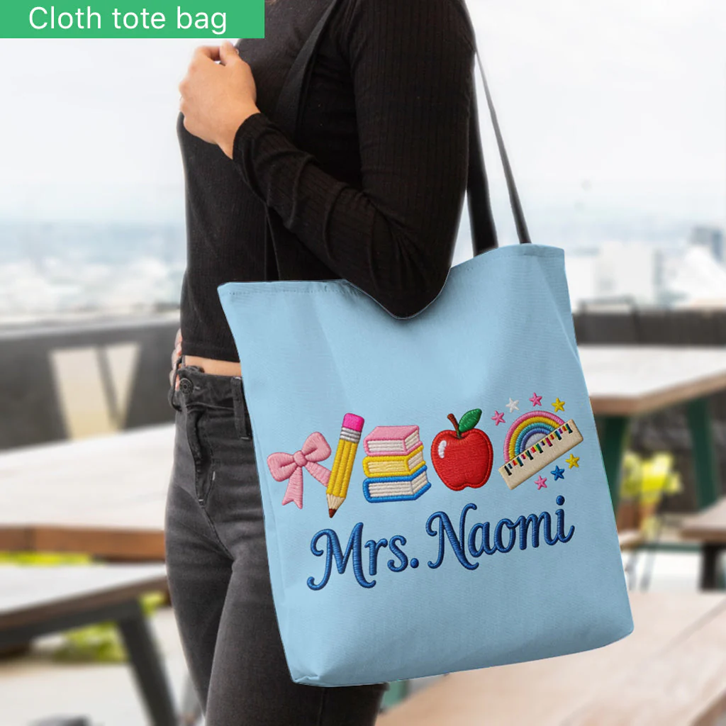 Kwaii School - Personalized Tote Bag - Gift For Teachers - Image 3