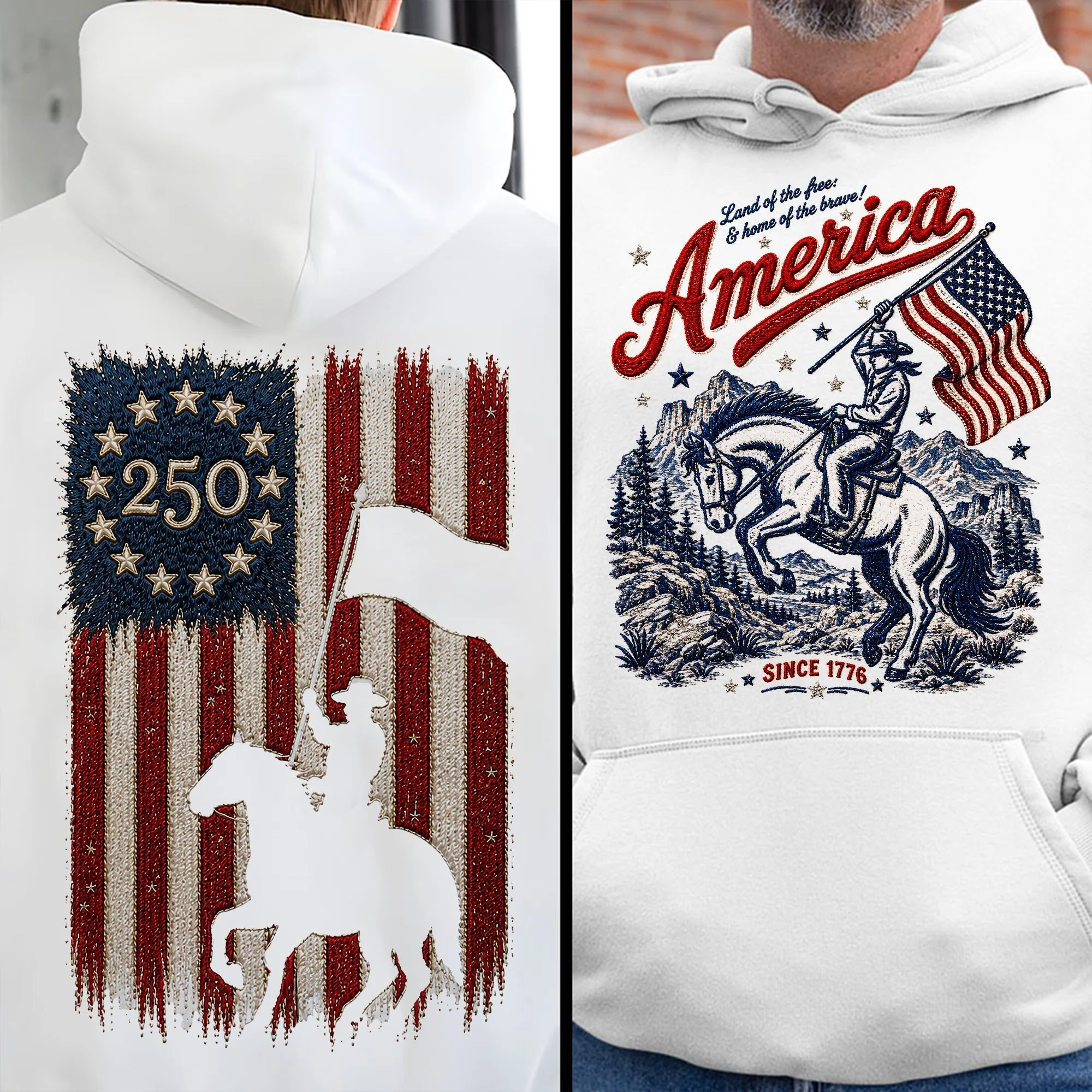 Land Of The Free - Celebrated America 250th Anniversary - Personalized Shirt - Gifts For Patriots - Image 2