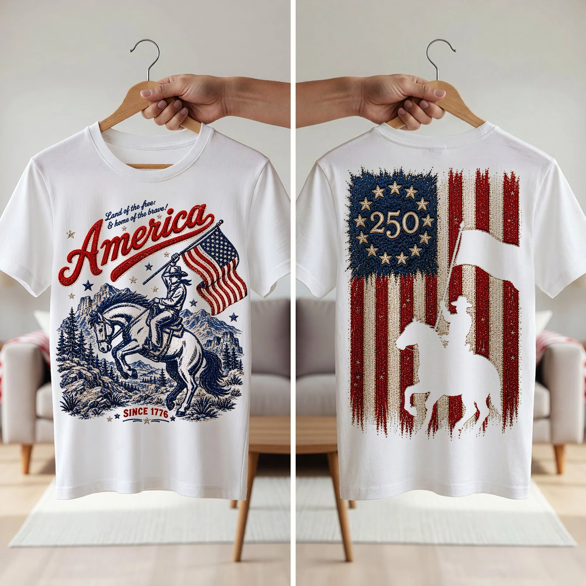 Land Of The Free - Celebrated America 250th Anniversary - Personalized Shirt - Gifts For Patriots - Image 4
