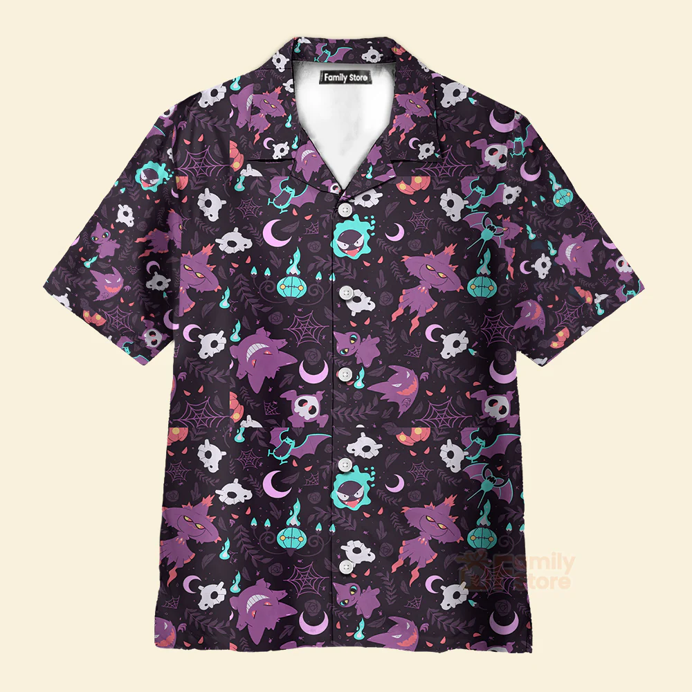 Lavender Town PoMo Pattern Hawaiian Shirt