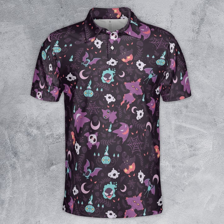 Lavender Town PoMo Pattern - Polo Shirt For Men