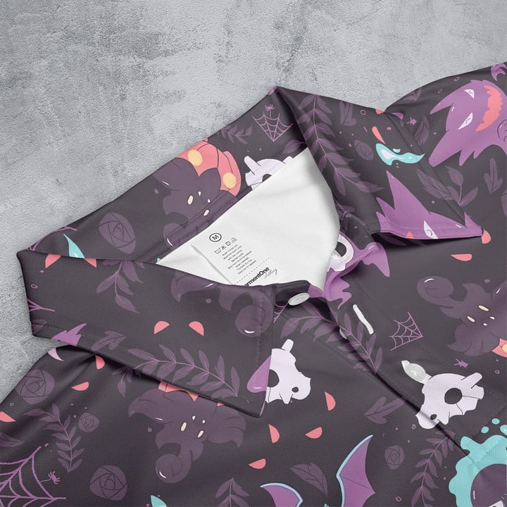 Lavender Town PoMo Pattern - Polo Shirt For Men - Image 3