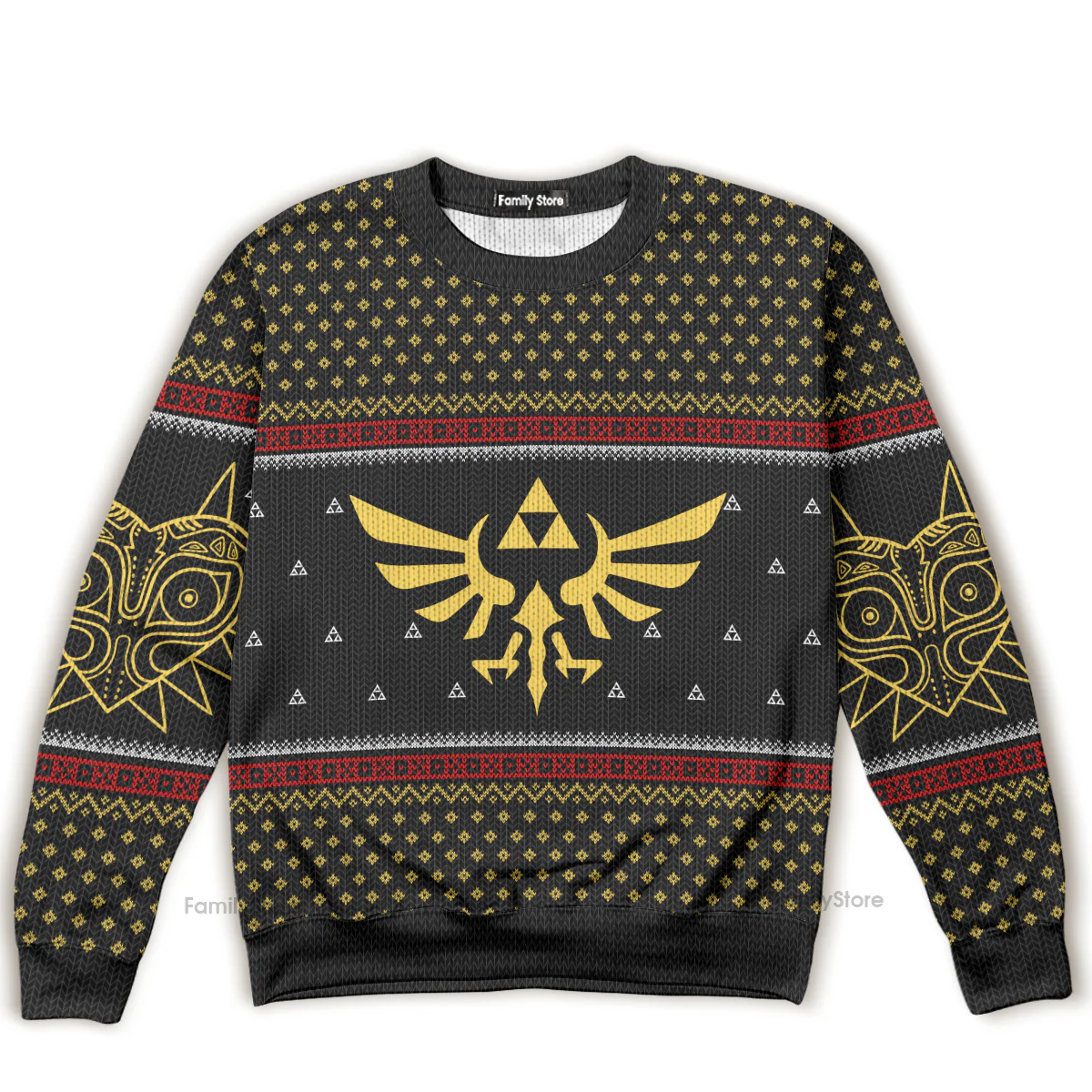 Legend Of Zelda Triforce Xmas - Costumes Cosplay Ugly Sweatshirt