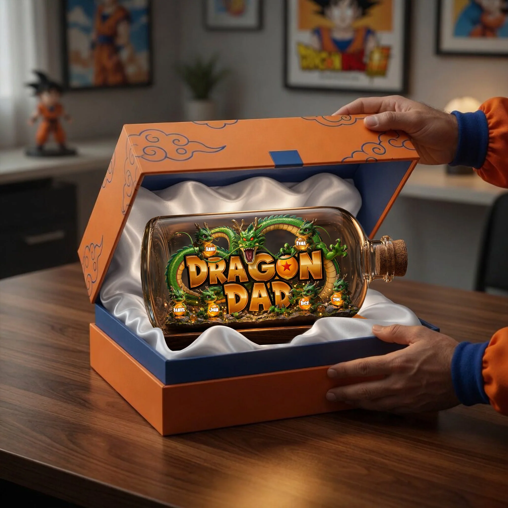 Legendary Dragon Dad - Personalized Acrylic Plaque - Gifts For Dad - Image 3