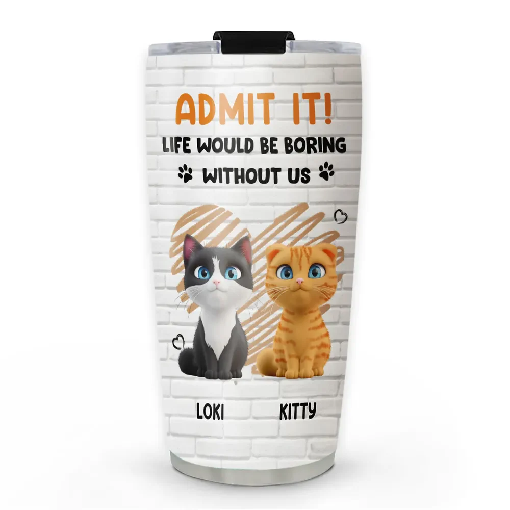Let Me Tell You Cat - Personalized Custom Tumbler - Gift for Pet Owners, Pet Lovers, Cat Mom | CLP15 ver5 - Image 2