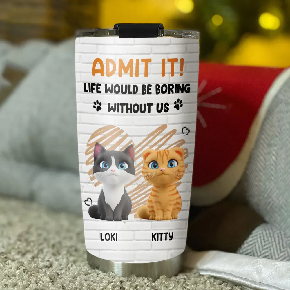 Let Me Tell You Cat - Personalized Custom Tumbler - Gift for Pet Owners, Pet Lovers, Cat Mom | CLP15 ver5 - Image 3