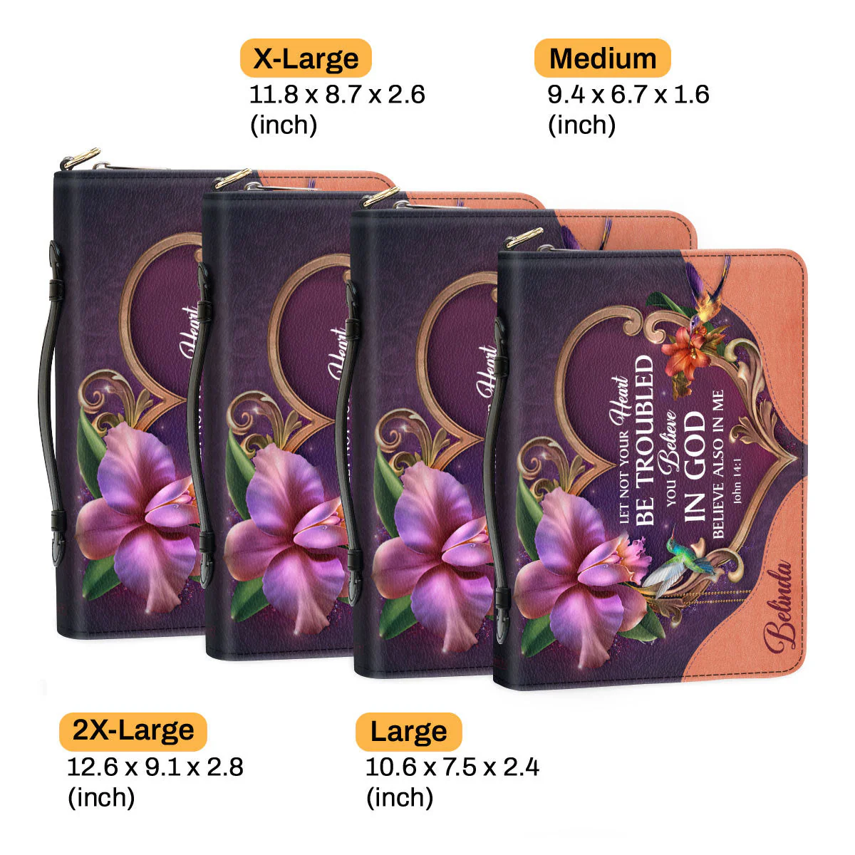 Let Not Your Heart Be Troubled - Awesome Personalized Bible Covers - AT4081333 - Image 6