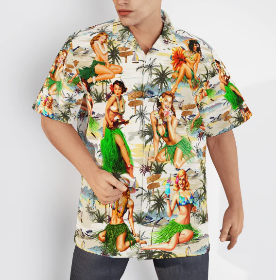 Let's Enjoy With Hawaiian Girls Aloha Hawaiian Shirts For Men, Women - Image 2
