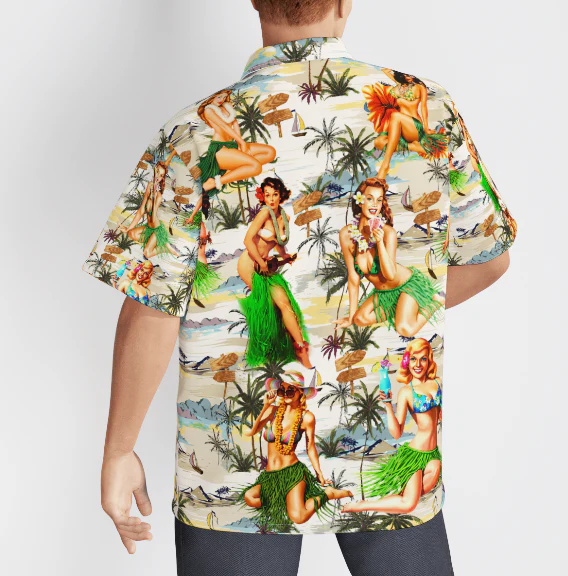 Let's Enjoy With Hawaiian Girls Aloha Hawaiian Shirts For Men, Women - Image 3