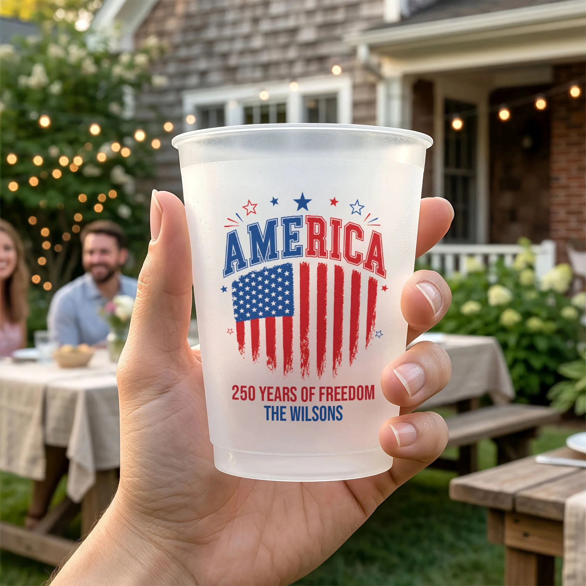 Let's Get Lit America 250 Years Of Freedom - Personalized Cups - Gifts For Patriotic Family - Image 3