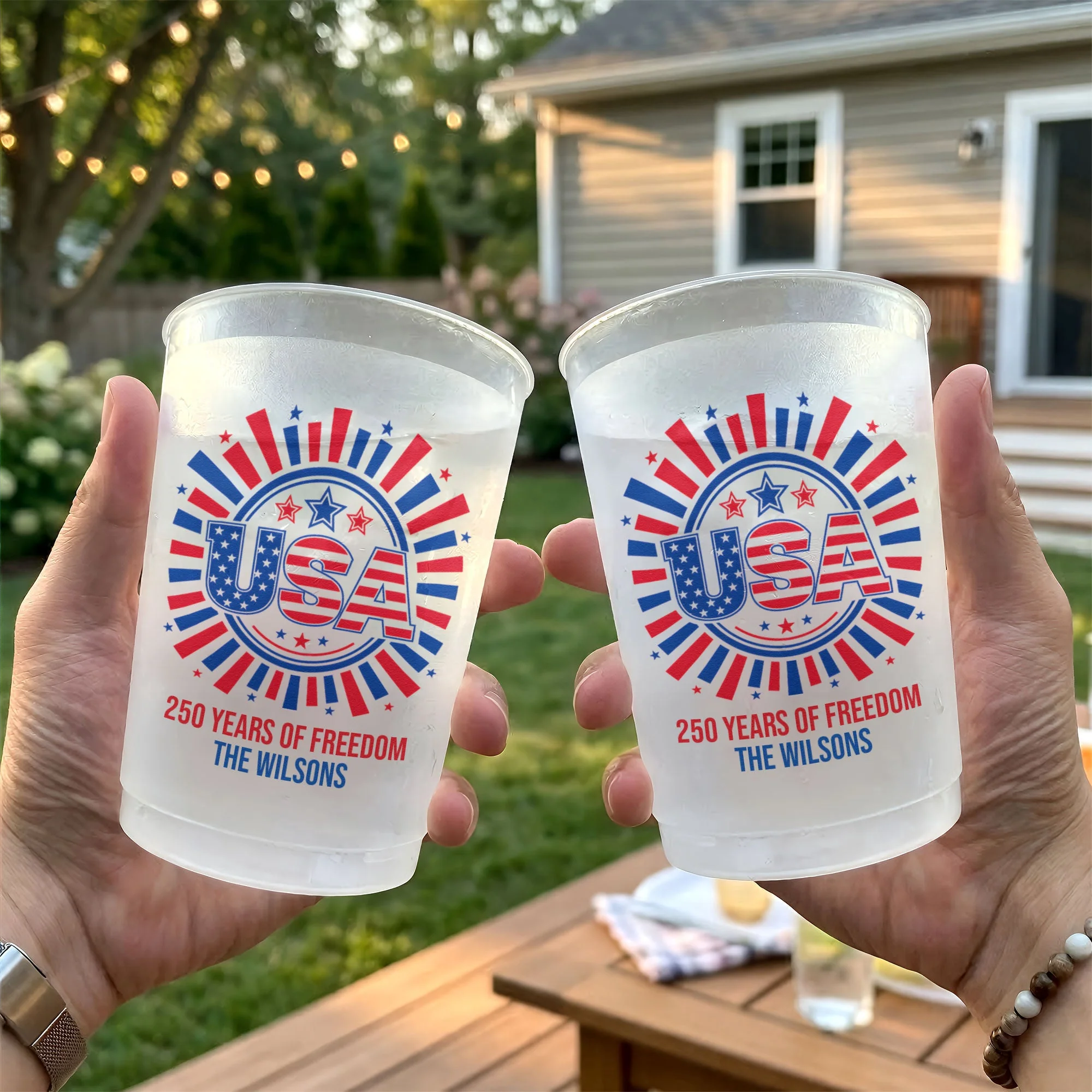 Let's Get Lit America 250 Years Of Freedom - Personalized Cups - Gifts For Patriotic Family - Image 4