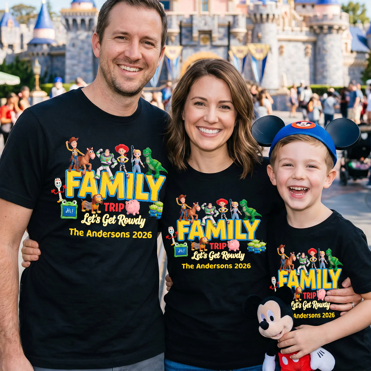 Let's Get Rowdy For Family Trip - Personalized Shirt - Traveling Gift For Family - DSNY