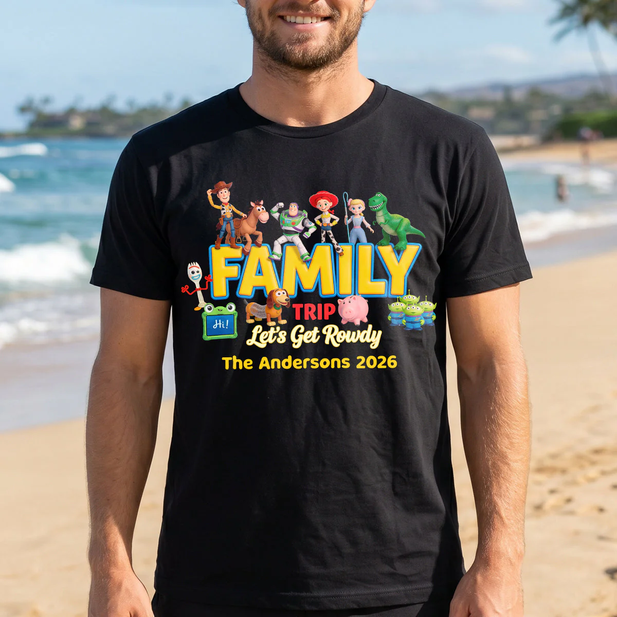 Let's Get Rowdy For Family Trip - Personalized Shirt - Traveling Gift For Family - DSNY - Image 2