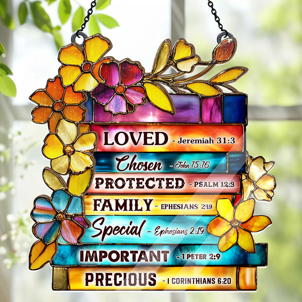Library Of Blessings I Am Scripture Art - Window Hanging Suncatcher TD118 - Image 4