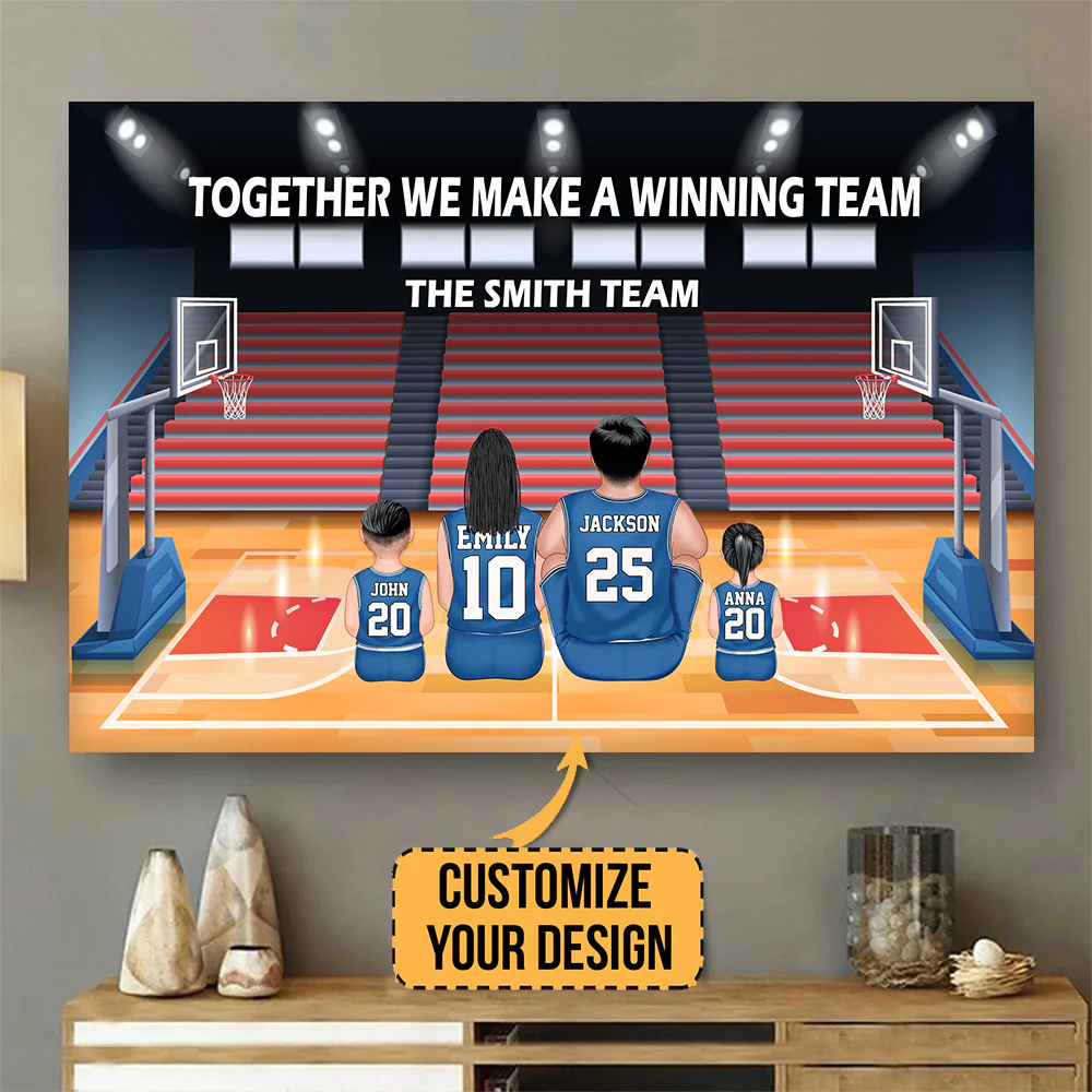 Life Is Better When You Play Basketball - GIft For Family, Basketball Lovers - Personalized Canvas Poster - SPCL03 NA94 - Image 2