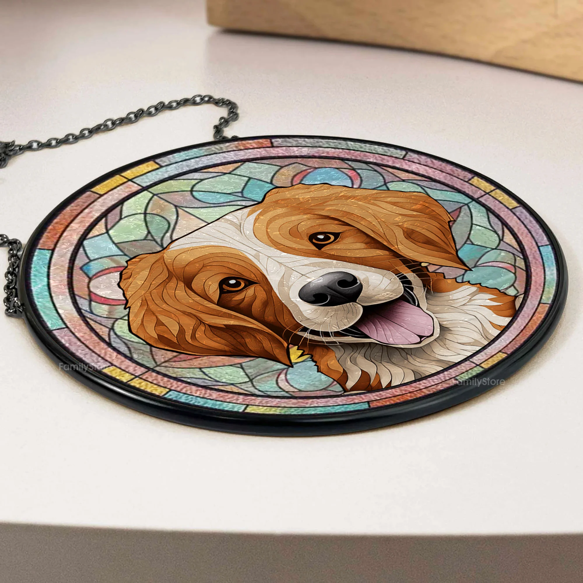 Life Is Simply Better With A Furry Friend Around - Memorial Gift For Pet Lovers - Personalized Stained Glass Window Hanging Suncatcher - CLP07 NA94 - Image 3