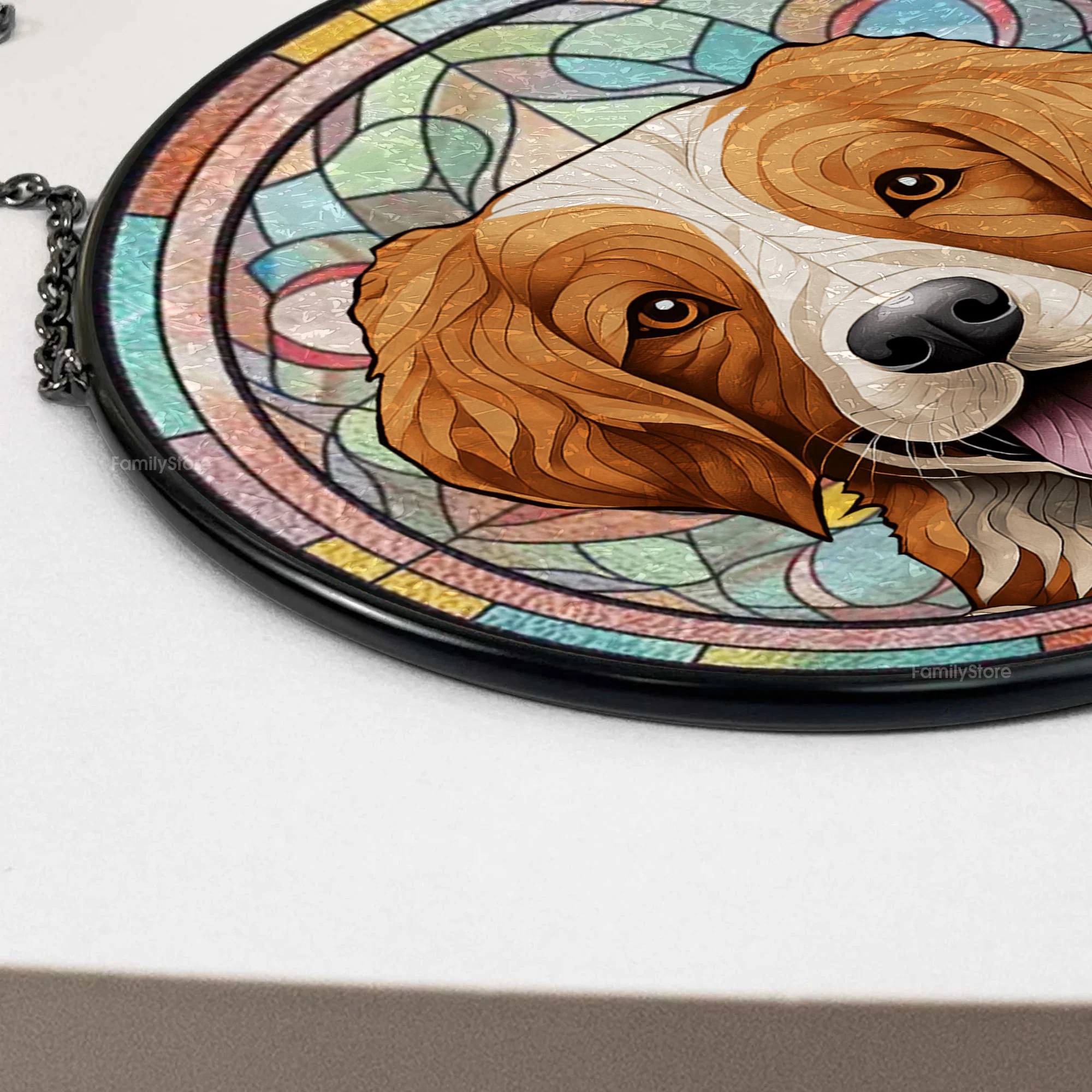 Life Is Simply Better With A Furry Friend Around - Memorial Gift For Pet Lovers - Personalized Stained Glass Window Hanging Suncatcher - CLP07 NA94 - Image 4