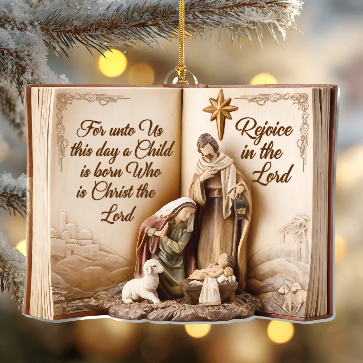 Light Of Bethlehem - Acrylic Ornament - Gift For Christmas HL128