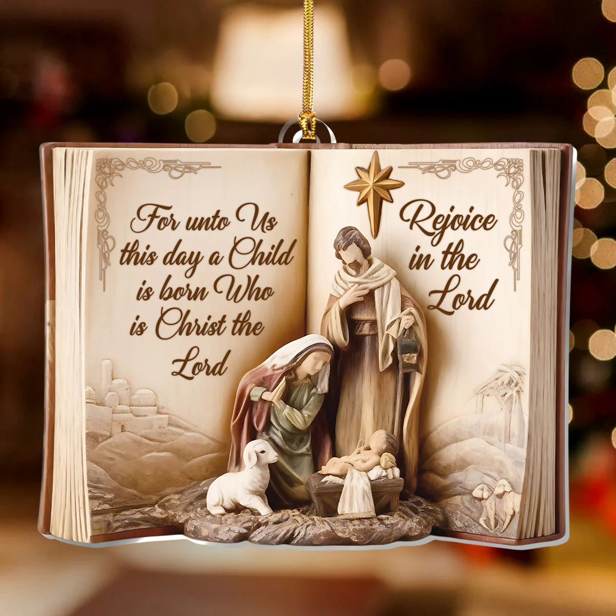 Light Of Bethlehem - Acrylic Ornament - Gift For Christmas HL128 - Image 2