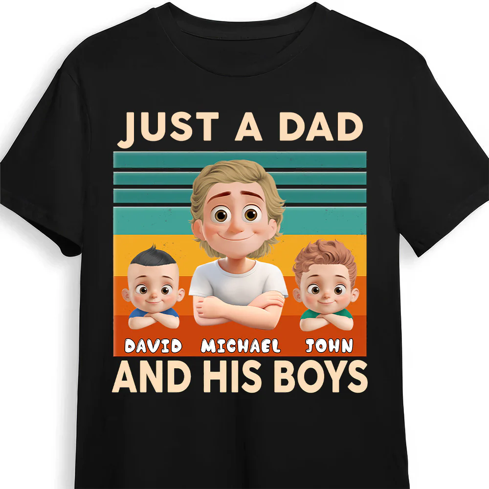 Like Father, Like Fun - Personalized Shirt - Gift For Dad, Grandpa, Father's Day | GR26 NA94
