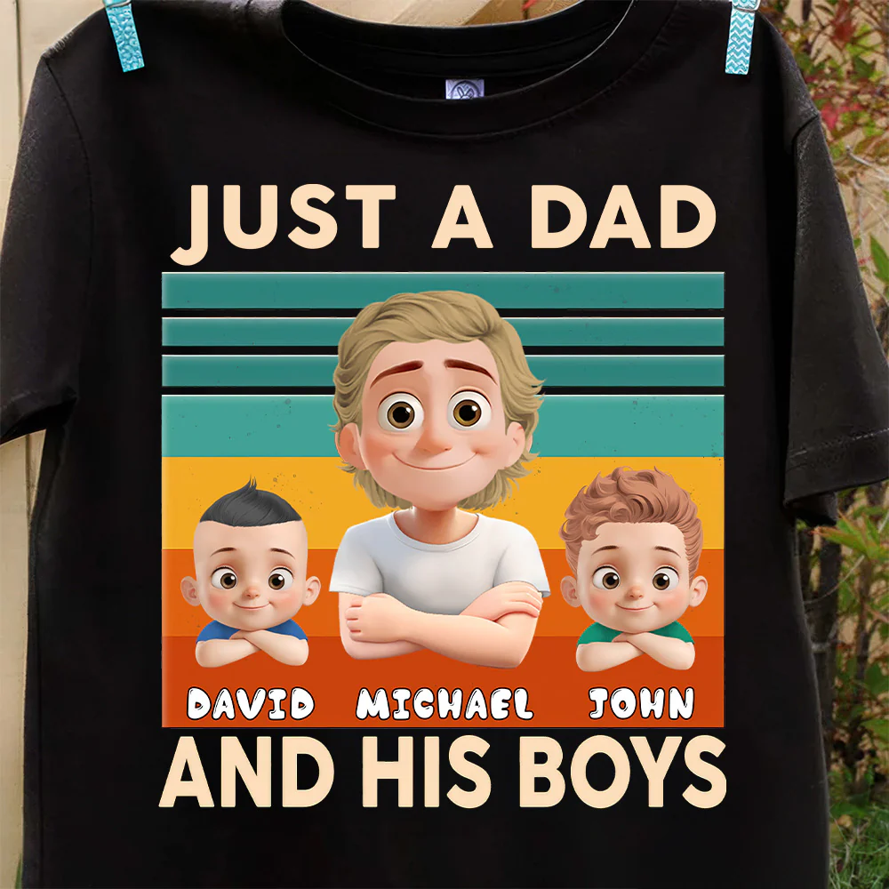 Like Father, Like Fun - Personalized Shirt - Gift For Dad, Grandpa, Father's Day | GR26 NA94 - Image 6