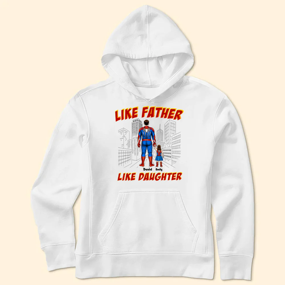 Like Father Like Son We Are Superheros - Gift For Dad, Husband, Father's Day - Personalized TShirt - Image 5