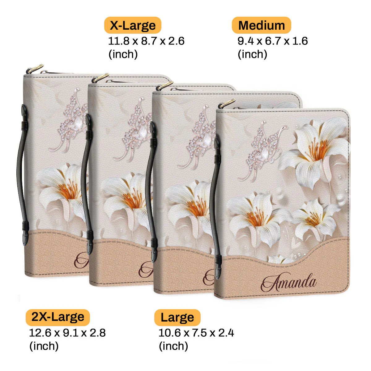 Lily In The Beginning Was The Word - Awesome Personalized Bible Covers - AT4081409 - Image 6