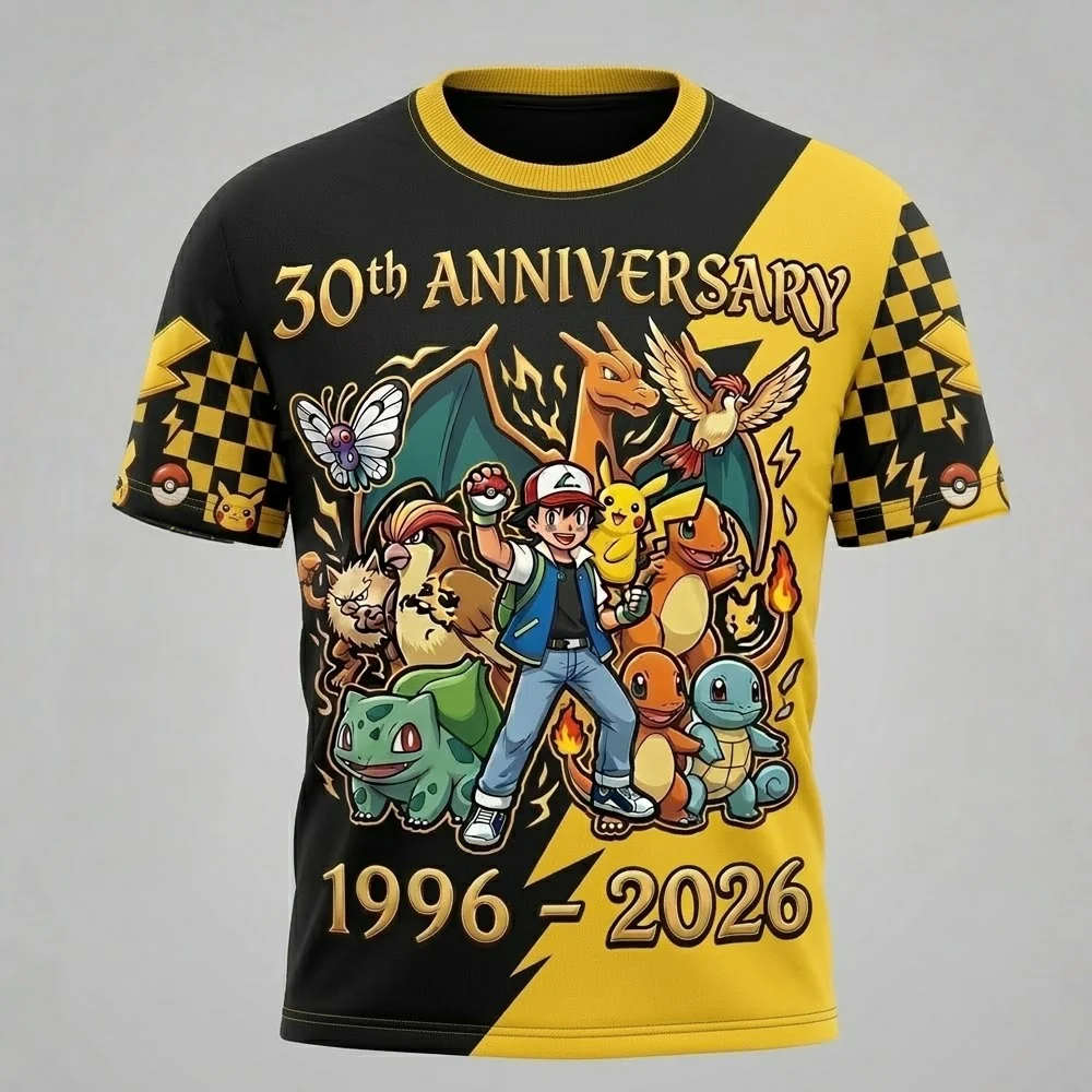 Limited Edition PoMo Celebrate 30 Years Of Catching Them All - Personalized All Over Shirt - Anniversary Gift For Movie Fans NL122 - Image 4