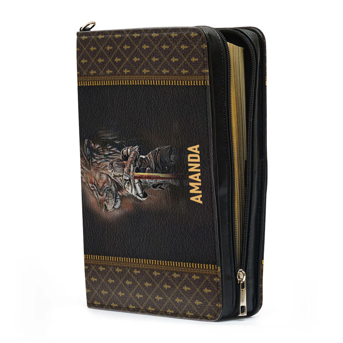 Lion - I Am A Daughter Of God - Personalized Bible Covers - AT4081326 - Image 4