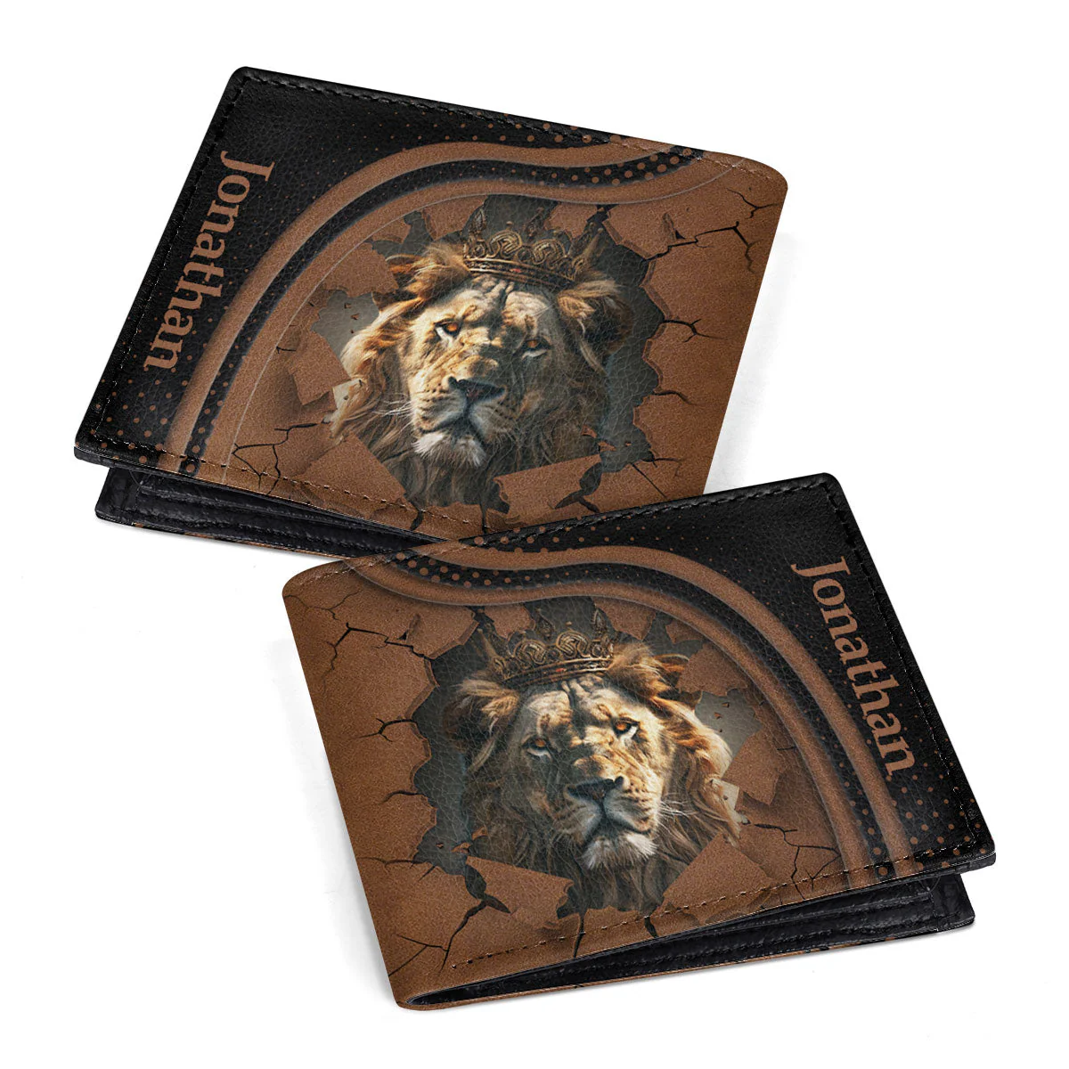 Lion King - Personalized Folded Wallet For Men