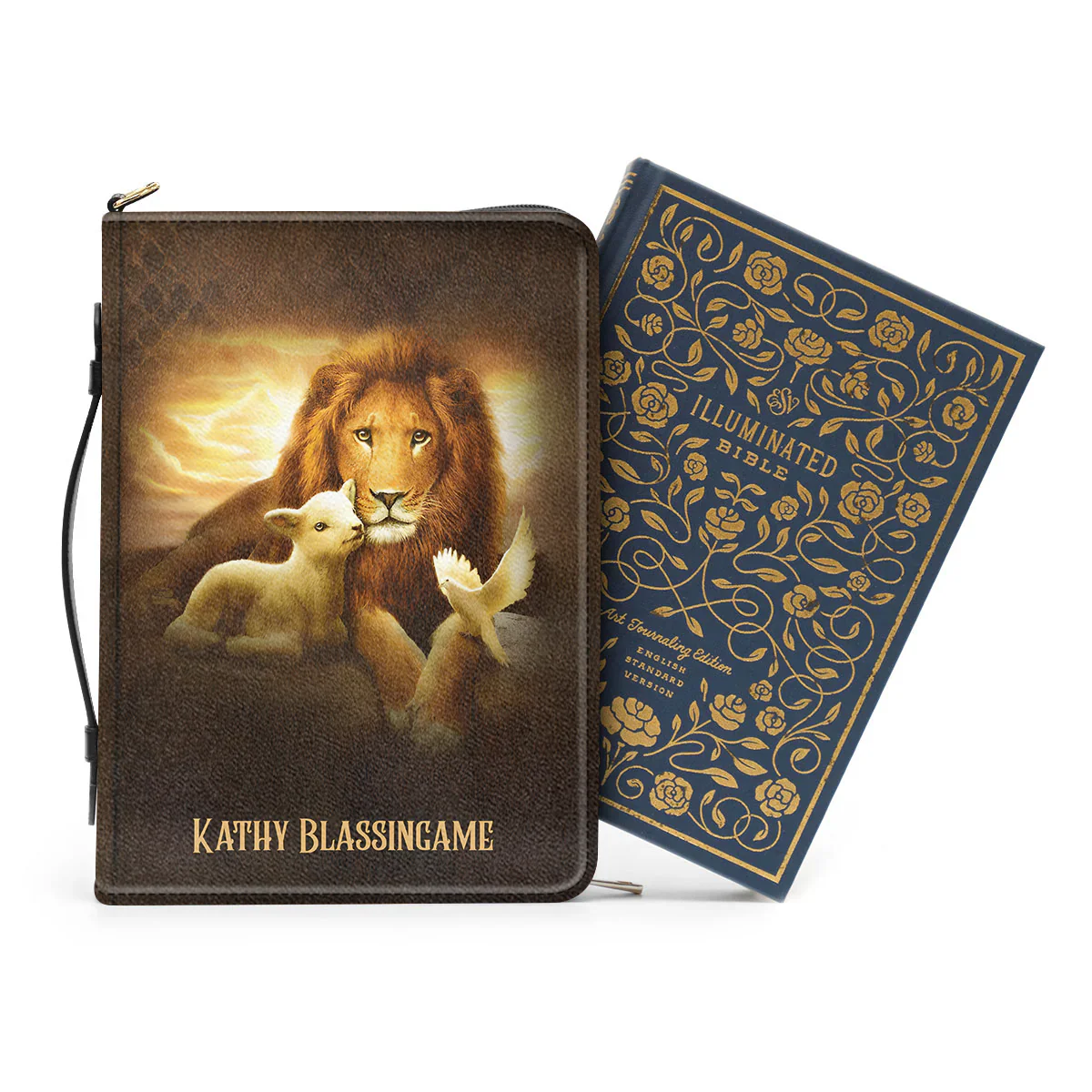 Lion Trust In The Lord - Unique Personalized Bible Covers - AT4082425 - Image 4